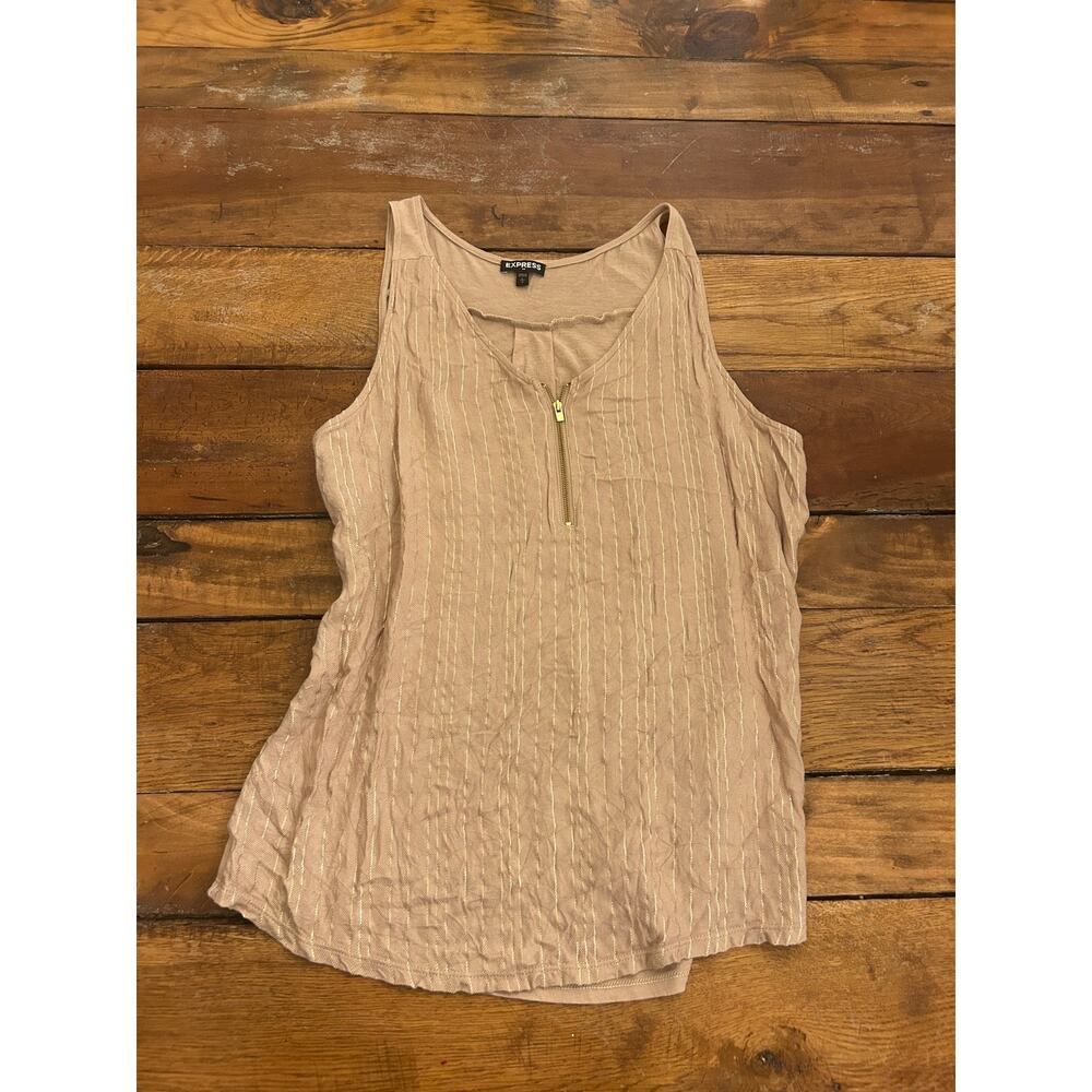 Express camel tan tank top Size Large